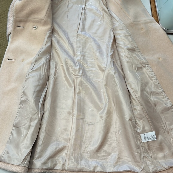 GOELIA Bouclè Soft Pink Winter Coat - Picture 7 of 9